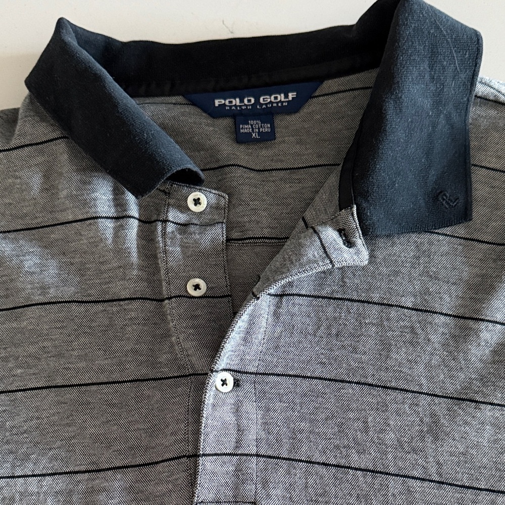 Ralph Lauren Black and Gray Polo Shirt